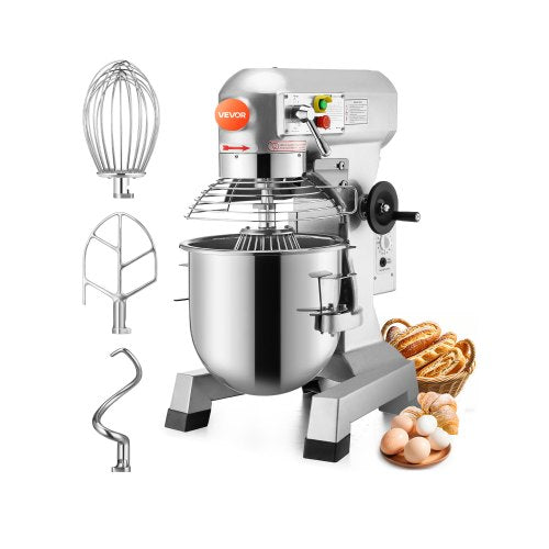 Profesionalus planetarinis mikseris VEVOR, 10 l talpos