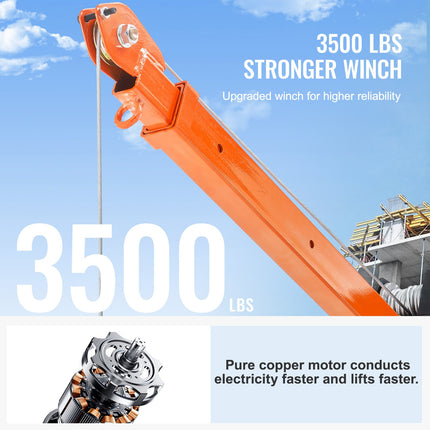 Elektrinis pikapo kranas VEVOR HXCZDJ-01, 499 kg