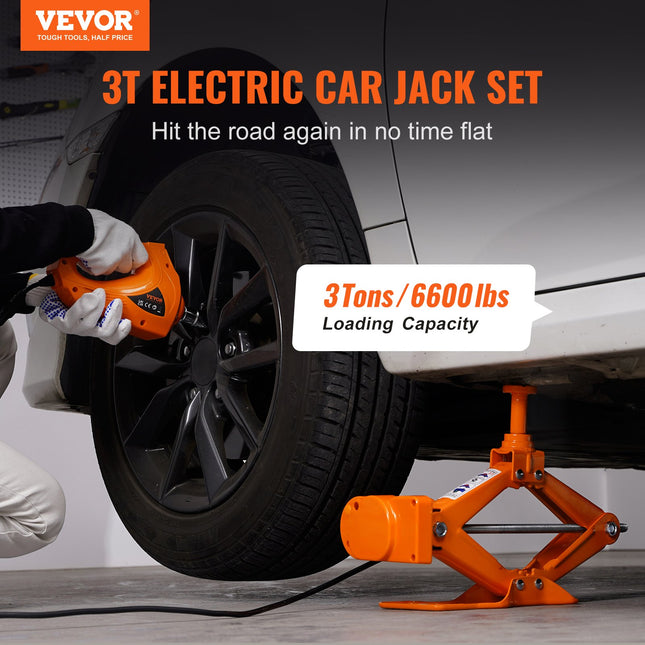 Elektrinis automobilinis domkratas VEVOR 3 Tonų, 12V