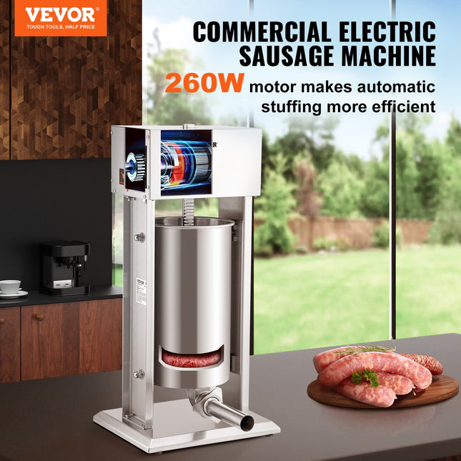Elektrinis dešrų kimštuvas VEVOR XZO-15D, 15 l