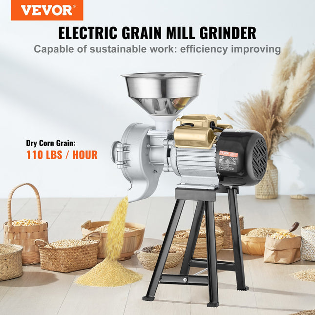 Elektrinis grūdų malūnas VEVOR GM-002, 3000W