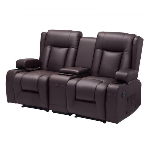 Dvivietė atlošiama sofa VEVOR SX-81673M, su vidine konsule