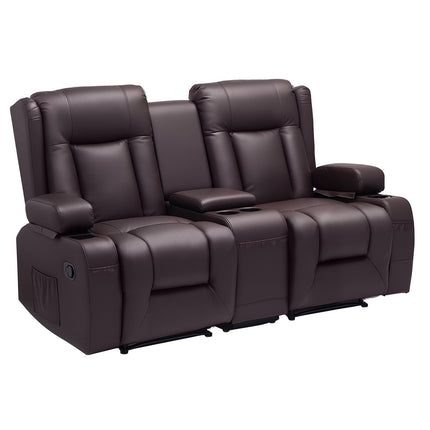 Dvivietė atlošiama sofa VEVOR SX-81673M, su vidine konsule