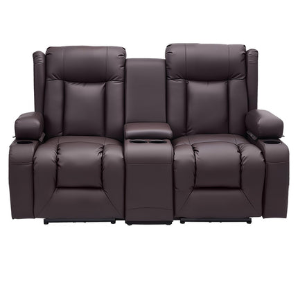 Dvivietė atlošiama sofa VEVOR SX-81673M, su vidine konsule