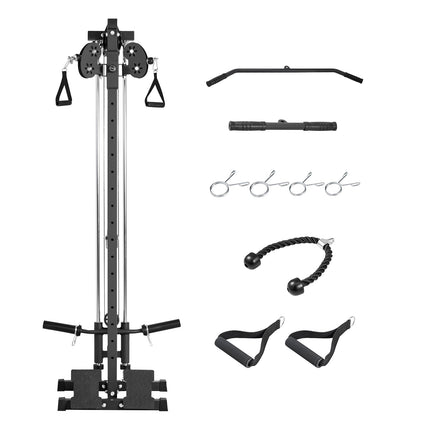 Vertikalių ir horizontalių traukų treniruoklis VEVOR HM2905B, 227 kg apkrova