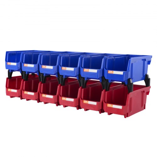 Plastikinės sandėliavimo dėžės VEVOR V3, 12 vnt. rinkinys