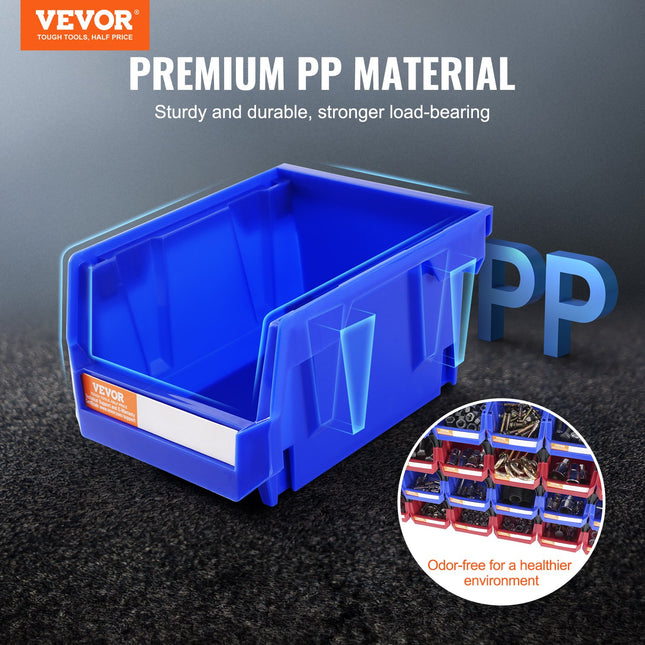 Plastikinės dėžutės detalėms VEVOR V1, 24 vnt. rinkinys