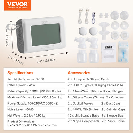 Elektrinis pientraukis VEVOR D-168, 4000 mAh