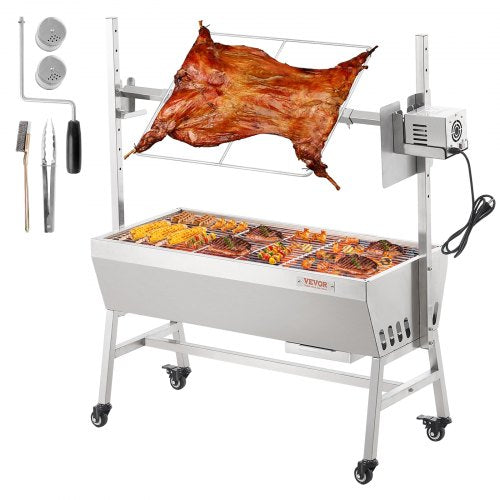 Elektrinis kepsninės iešmas su stovu VEVOR JY-MY-KYLCG-35-220, 40 kg keliamoji galia