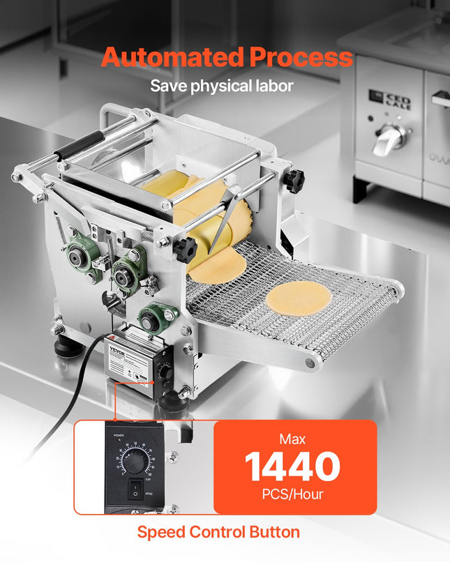 Elektrinė tortilijų gaminimo mašina VEVOR YF-YM08, 250 W