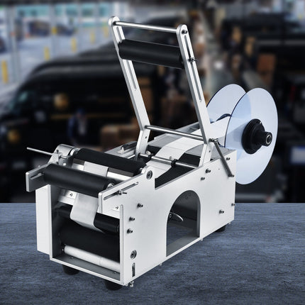 Pusiau automatinė apvalių butelių ženklinimo mašina VEVOR MT-50Alu-V1, 20–50 vnt./min.