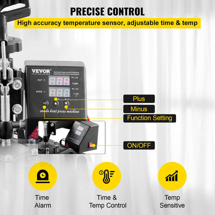 Termo presas VEVOR TLM12001, 25x30 cm