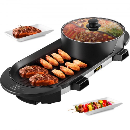 Elektrinis grilis ir puodas (Hot Pot) VEVOR PC-8002, 2200W