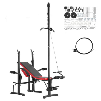 Daugiafunkcis svorių kilnojimo suoliukas VEVOR YFBH-64D, 272 kg apkrova