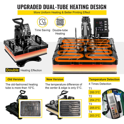 Termopresas VEVOR 6-in-1, 1000W
