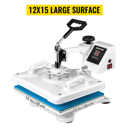 Termopresas VEVOR 5 in 1, 1250W, 30,5 x 38,1 cm