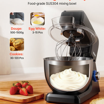 Virtuvinis kombainas VEVOR SM-1511BM, 1500 W