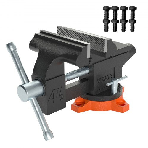 Stalinis spaustuvas VEVOR 4.5 Bench Vise, 114 mm pločio žiotys