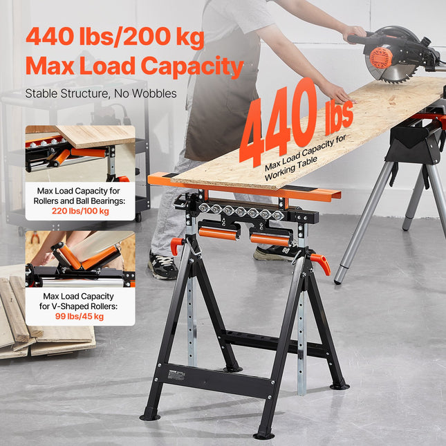Atraminis stovas su ratukais VEVOR YH-WB004, 200 kg