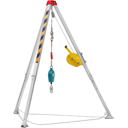 Gelbėjimo trikojis ankštoms erdvėms VEVOR HXRT-07, 816,4 kg gervė