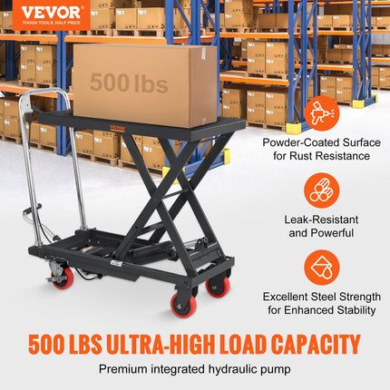 Hidraulinis kėlimo stalas-vežimėlis VEVOR TF23, 230 kg keliamoji galia
