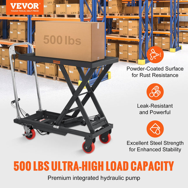 Hidraulinis kėlimo stalas-vežimėlis VEVOR TF23, 230 kg keliamoji galia