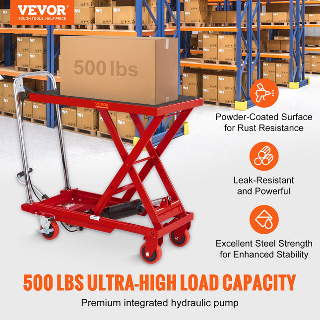 Hidraulinis kėlimo stalas-vežimėlis VEVOR TF23, 230 kg keliamoji galia