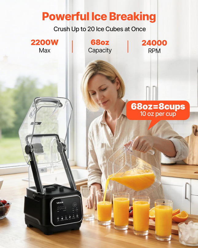 Profesionalus trintuvas VEVOR HS-608C, 2200 W