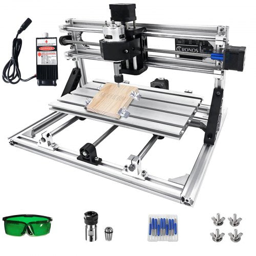 CNC frezavimo ir lazerinio graviravimo staklės VEVOR VG-S3018, 500mW