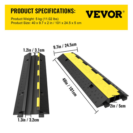 Kabelių apsauga VEVOR VV-2CGXB-4PCS, 4989 kg apkrova