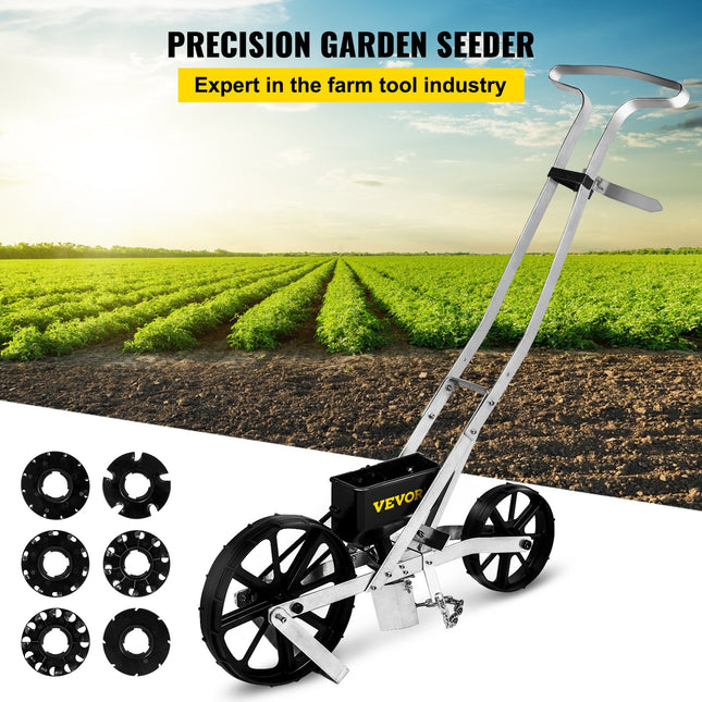 Sodo sėjamoji VEVOR SS-KS-0001, su 6 sėjimo diskais