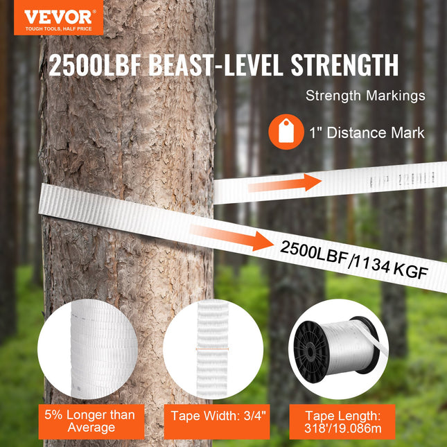 Poliesterio tempimo juosta VEVOR 97M19MMX2M, 1134 kg trūkimo jėga