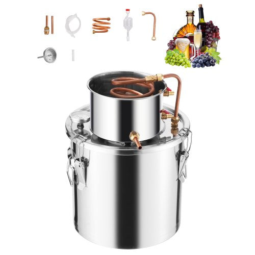 Alkoholio distiliavimo aparatas VEVOR STDB-20L, 19 l