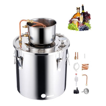 Alkoholio distiliavimo aparatas VEVOR STDB-30L-U, 30 l