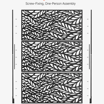 Metalo pertvara VEVOR HA-SS-04, 120 x 183 cm