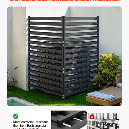 Metalinė privatumo pertvara VEVOR HA-SS-13, 96 x 152,4 cm