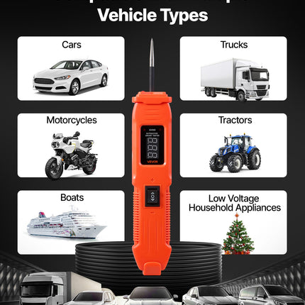 Automobilinis grandinės testeris VEVOR SVM8, 6–36 V DC