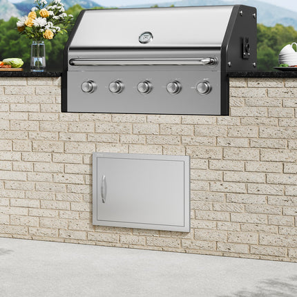 Lauko virtuvės durelės VEVOR B020D, 610x432 mm