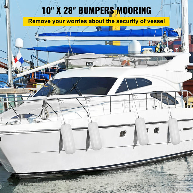 Laivo fenderiai VEVOR 10" x 28", 4 vnt. komplektas