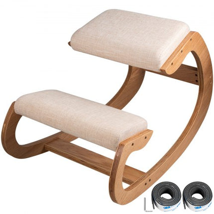 Ergonominė klūpėjimo kėdė VEVOR White Oak, 100 kg apkrova