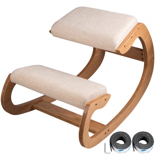 Ergonominė klūpėjimo kėdė VEVOR White Oak, 100 kg apkrova