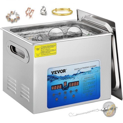 Ultragarsinė valyklė VEVOR KW-QXJ-60A-2, 15 l