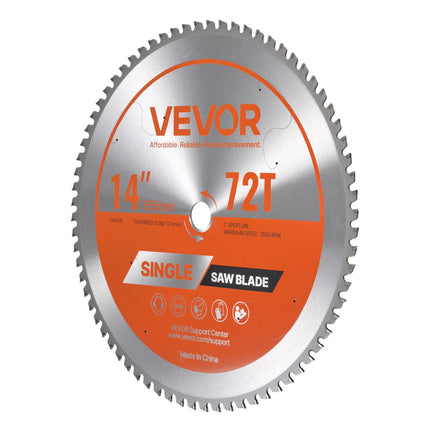 Pjovimo diskas metalui VEVOR 355*2.4*25.4-72T, 355 mm