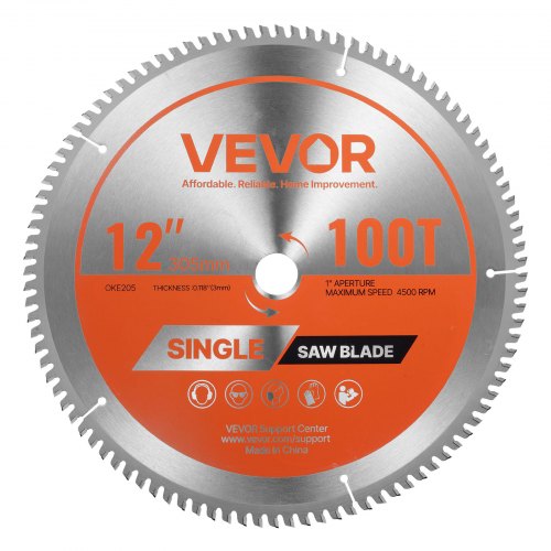 Diskinis pjūklas metalui VEVOR 305*3.0*25.4-100T, 305 mm