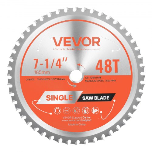 Diskinio pjūklo diskas metalui VEVOR 185*1.8*15.875-48T, 185 mm