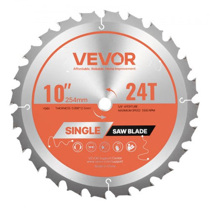 Diskinio pjūklo diskas VEVOR 254*2.5*15.875-24T, 254 mm skersmens