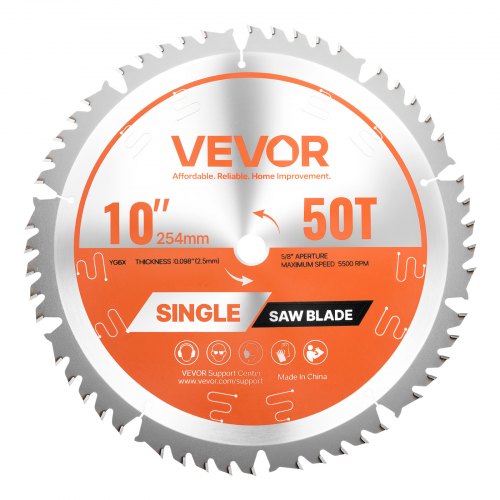 Diskinis pjūklas medžiui VEVOR 254*2.5*15.875-50T, 254 mm skersmens