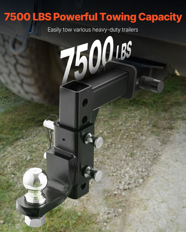 Reguliuojamas priekabos kablys VEVOR TK-HBM-2", 3400 kg keliamoji galia