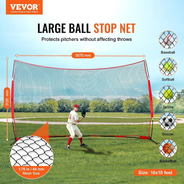 Apsauginis sporto tinklas VEVOR SSPDYBQ005, 4,8 x 3 m