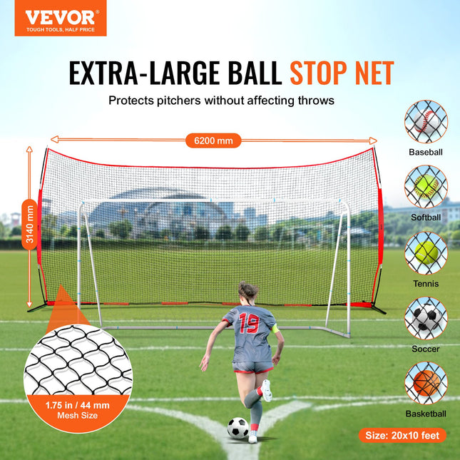 Apsauginis sporto tinklas VEVOR SSPDYBQ006, 6,1 x 3 m